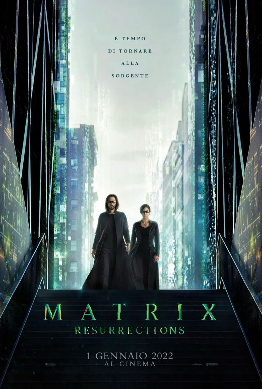  Dall'articolo: Matrix - Resurrections, il poster italiano del film.