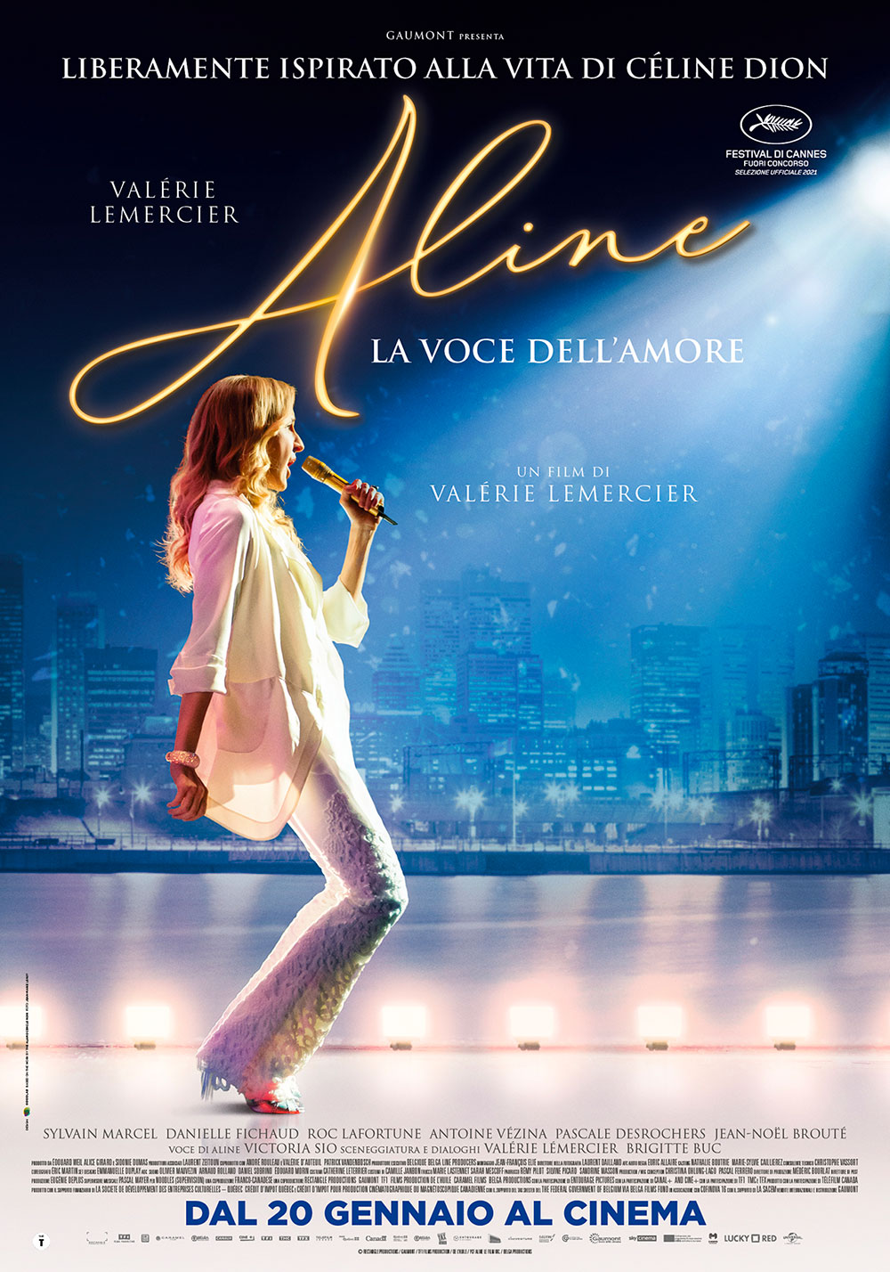  Dall'articolo: Aline - La voce dell'amore, il poster italiano del film.