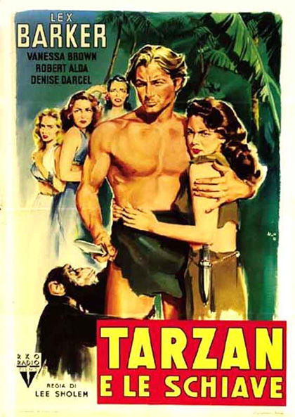 Locandina italiana Tarzan e le schiave