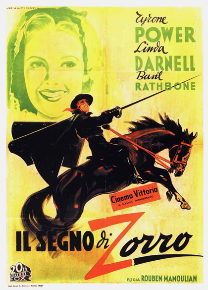 Poster Il segno di Zorro