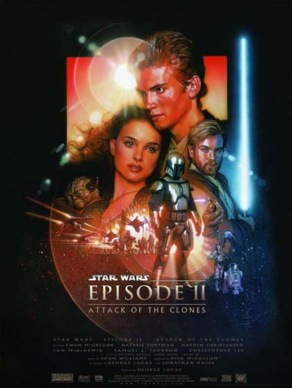 Poster Star Wars: Episodio II - L'attacco dei cloni