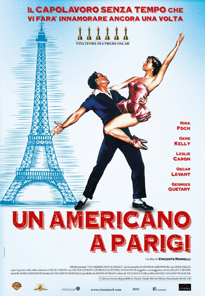 Locandina italiana Un americano a Parigi