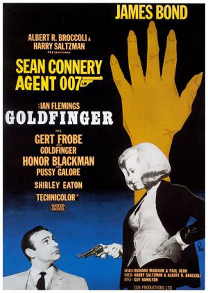 Poster Agente 007, missione Goldfinger