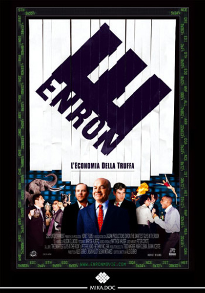 Locandina italiana Enron - L'economia della truffa