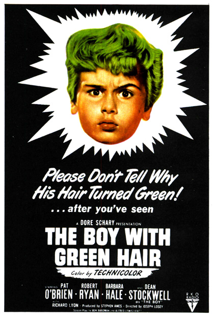 Locandina italiana Il ragazzo dai capelli verdi