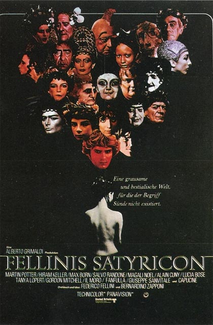 Locandina italiana Fellini - Satyricon