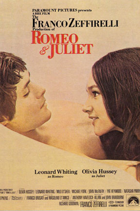 Locandina italiana Romeo e Giulietta