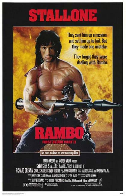 Poster Rambo 2 - La vendetta