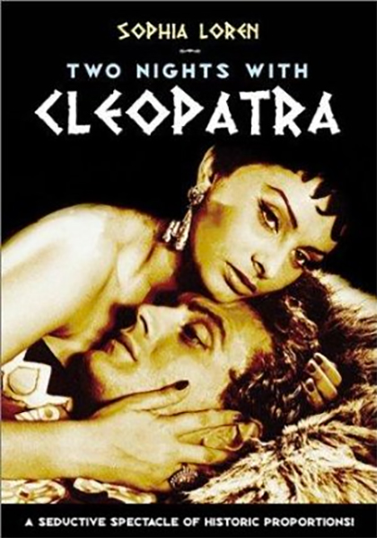 Locandina italiana Due notti con Cleopatra