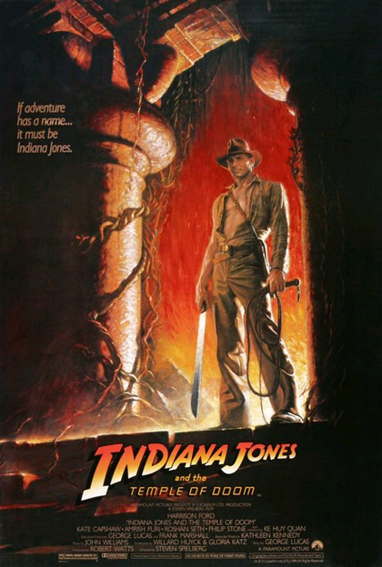Locandina italiana Indiana Jones e il tempio maledetto