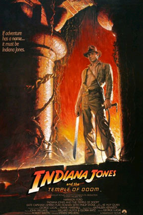 Locandina italiana Indiana Jones e il tempio maledetto