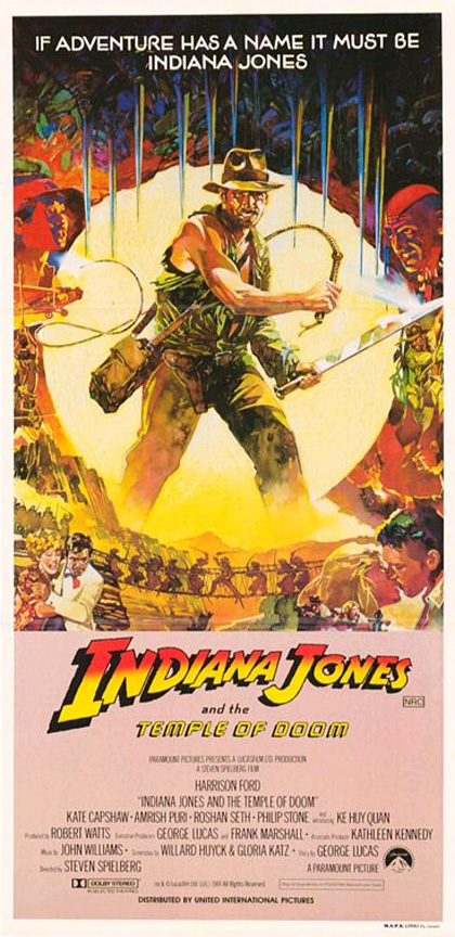 Poster Indiana Jones e il tempio maledetto