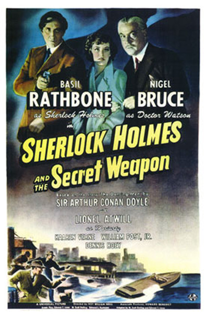 Locandina italiana Sherlock Holmes e l'arma segreta