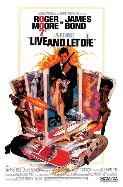 Poster Agente 007 - Vivi e lascia morire