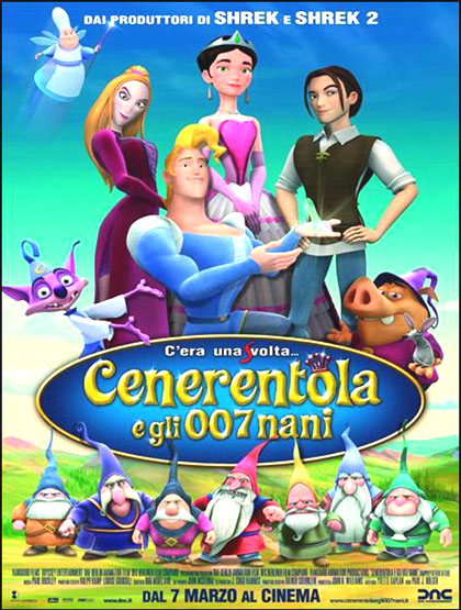 Locandina italiana Cenerentola e gli 007 nani