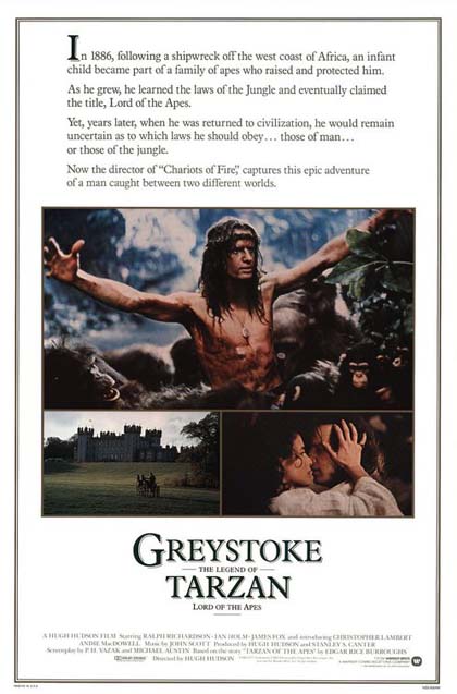Poster Greystoke - La leggenda di Tarzan, il signore delle scimmie