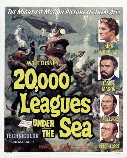 Poster 20 000 leghe sotto i mari