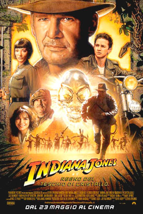 Locandina italiana Indiana Jones e il regno del teschio di cristallo
