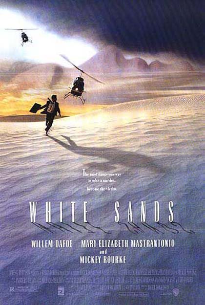 Poster White Sands - Tracce nella sabbia