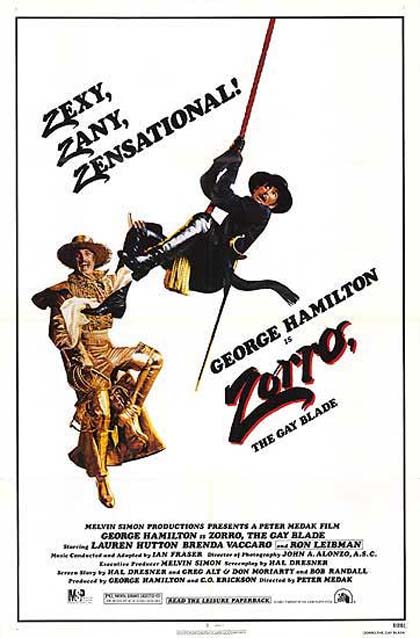 Locandina italiana Zorro mezzo e mezzo