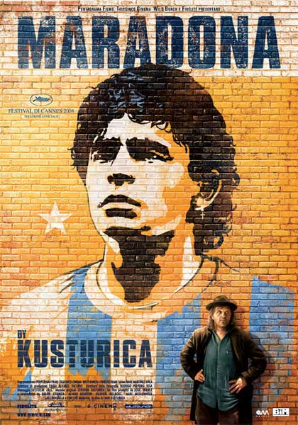 Locandina italiana Maradona di Kusturica