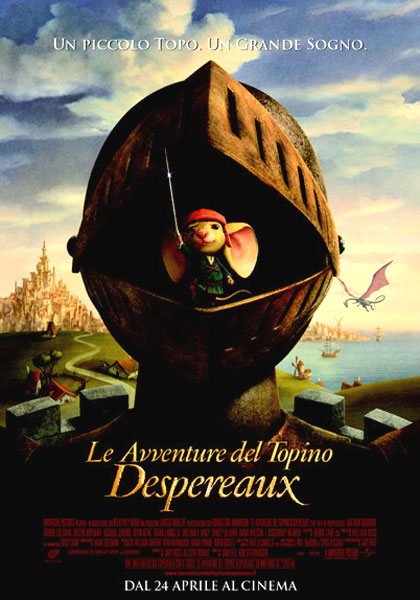 Locandina italiana Le avventure del topino Despereaux