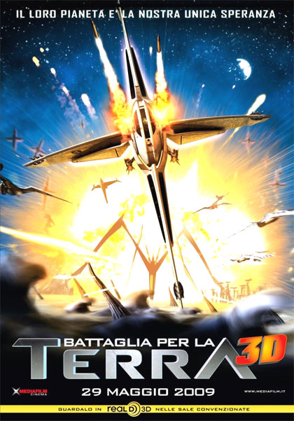 Locandina italiana Battaglia per la Terra 3D