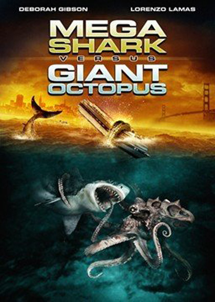 Locandina italiana Mega Shark Vs. Giant Octopus