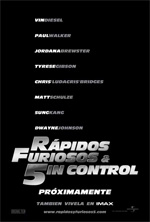 Poster Fast & Furious 5  n. 12