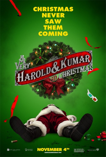 Locandina italiana A Very Harold & Kumar 3D Christmas
