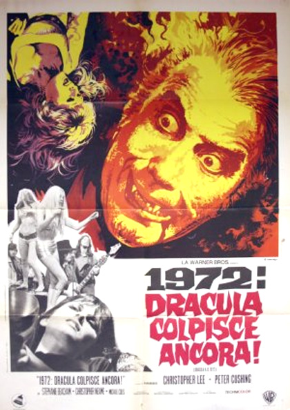 Locandina italiana 1972: Dracula colpisce ancora