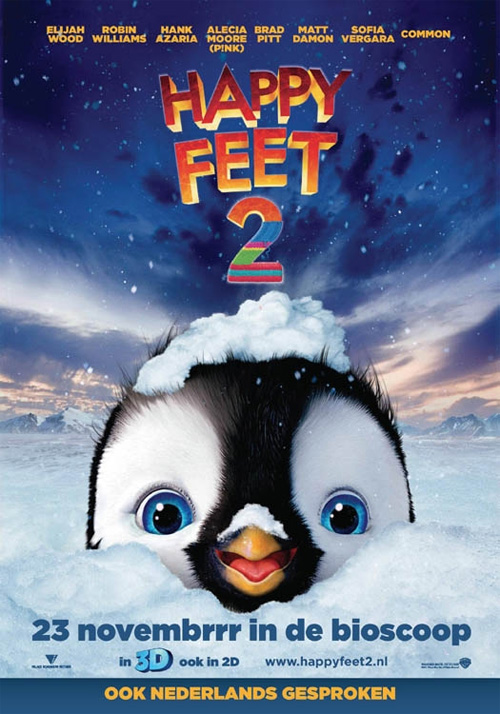 Poster Happy Feet 2 in 3D