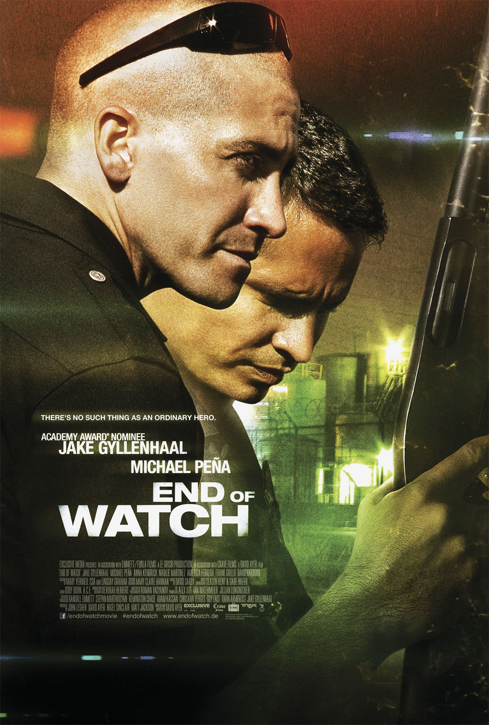 Poster End of Watch - Tolleranza Zero