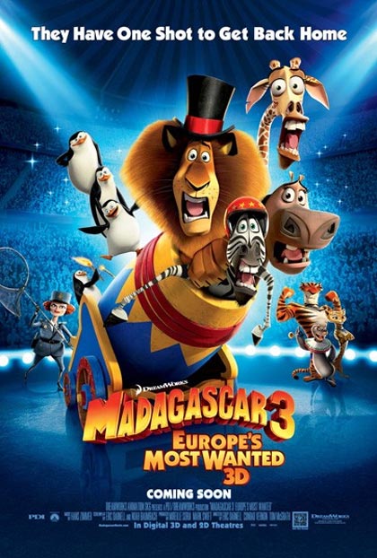 Poster Madagascar 3: Ricercati in Europa