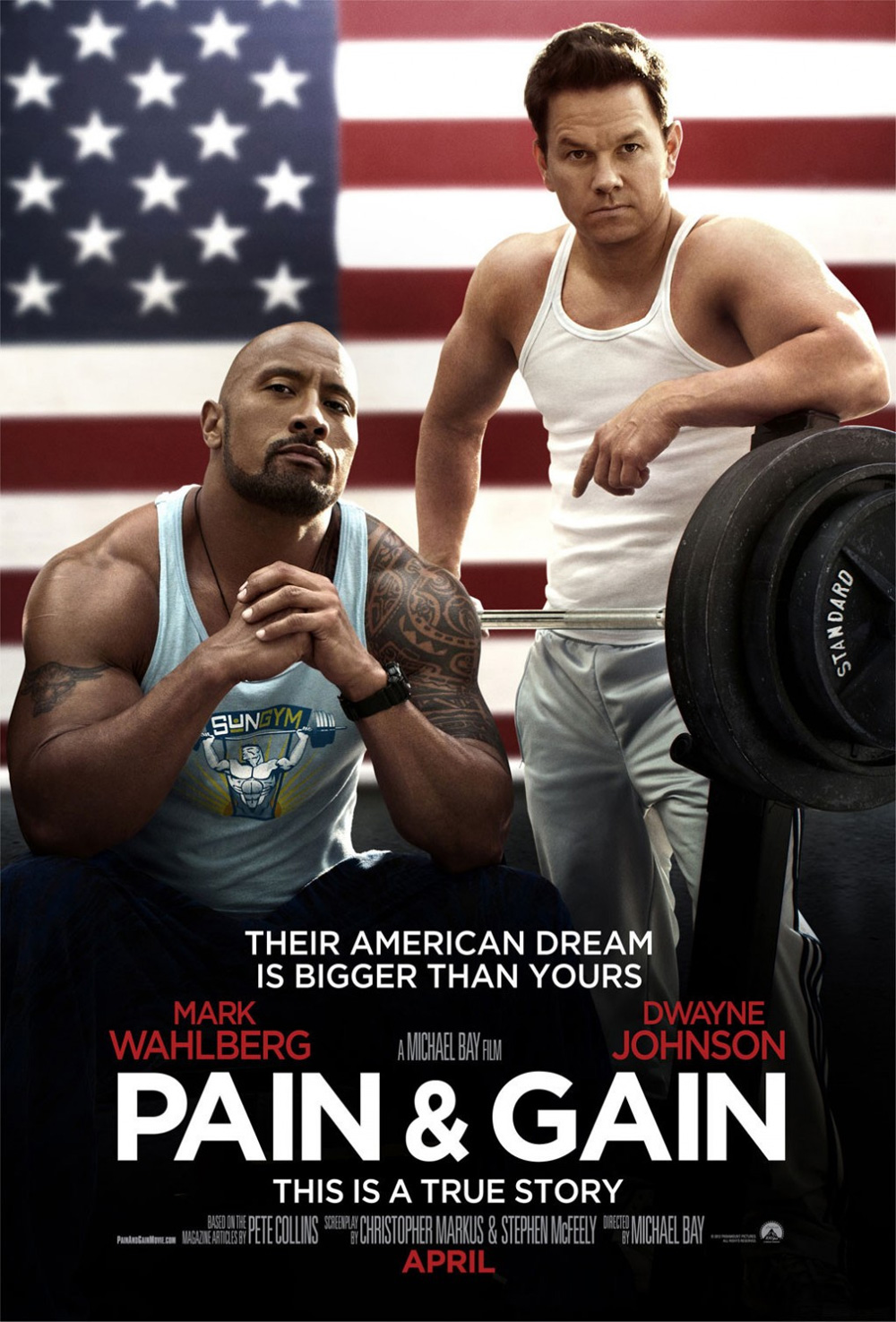 Poster Pain & Gain - Muscoli e denaro