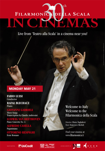 Locandina italiana La Filarmonica della Scala: Fabio Luisi