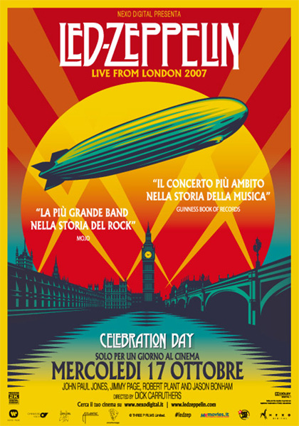 Locandina italiana Led Zeppelin - Celebration Day