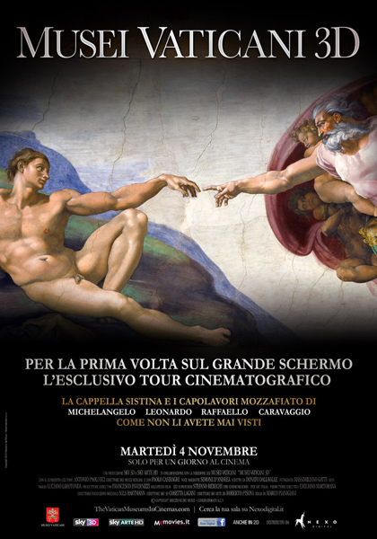 Locandina italiana Musei Vaticani 3D