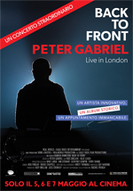 Poster Back To Front - Peter Gabriel Live in London  n. 0