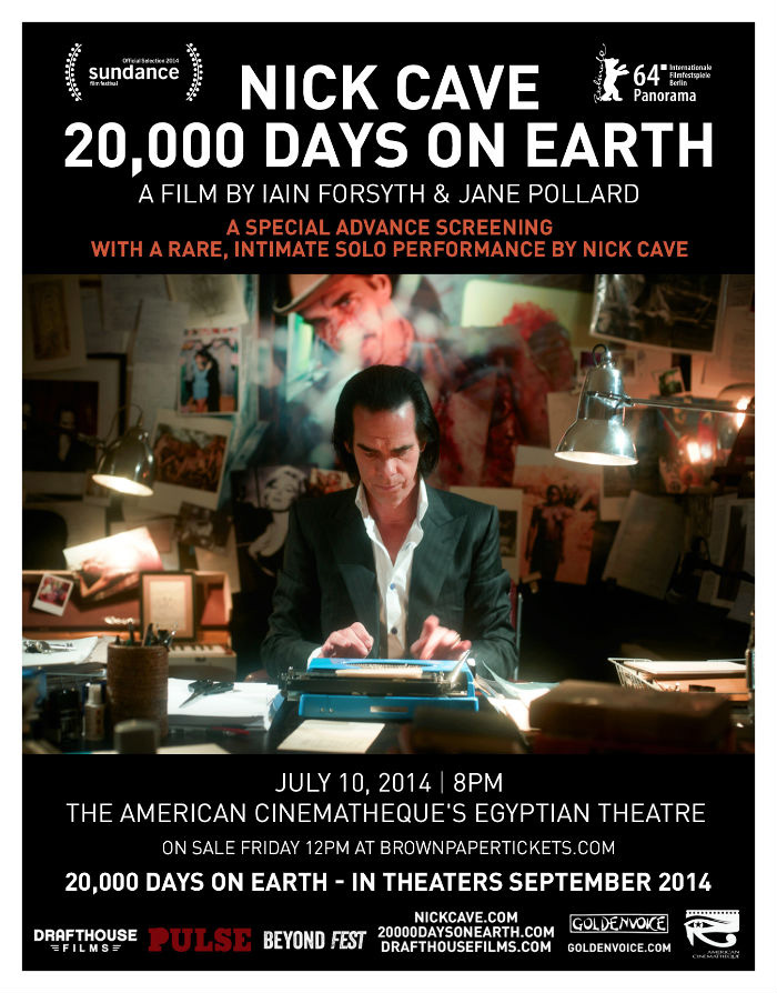 Poster Nick Cave - 20.000 Days On Earth