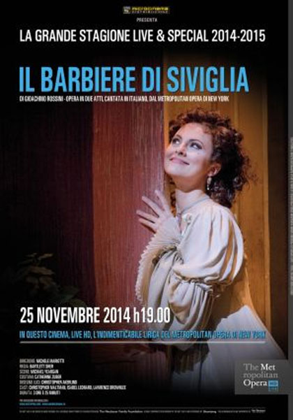 Locandina italiana The Metropolitan Opera di New York: Il Barbiere di Siviglia
