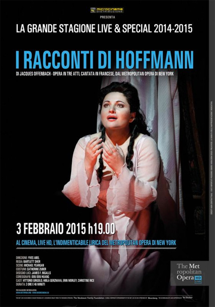Locandina italiana The Metropolitan Opera di New York: I Racconti di Hoffmann