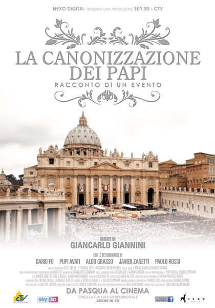 Locandina italiana La canonizzazione dei Papi - Racconto di un evento