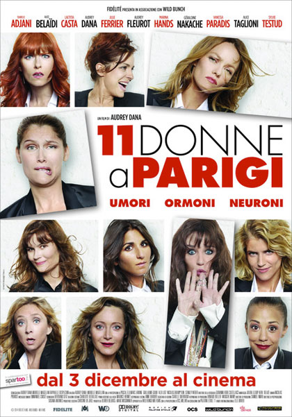 Locandina italiana 11 donne a Parigi