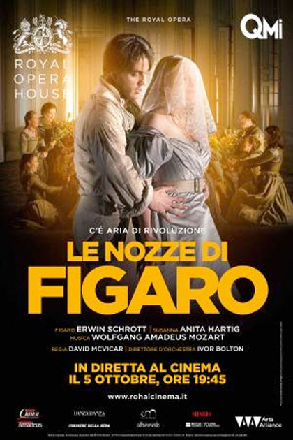 Locandina italiana Royal Opera House: Le nozze di Figaro