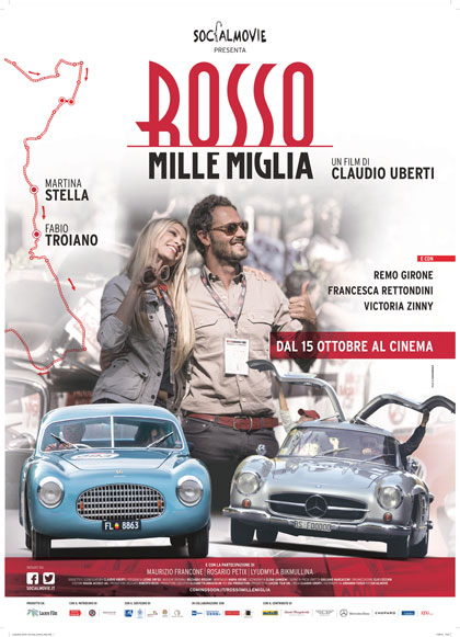 Locandina italiana Rosso Mille Miglia