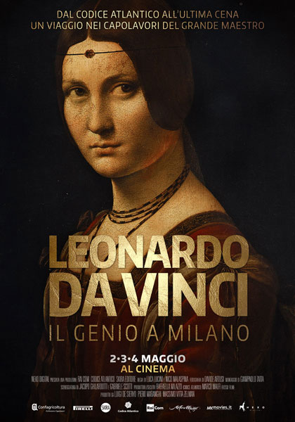 Locandina italiana Leonardo da Vinci - Il genio a Milano