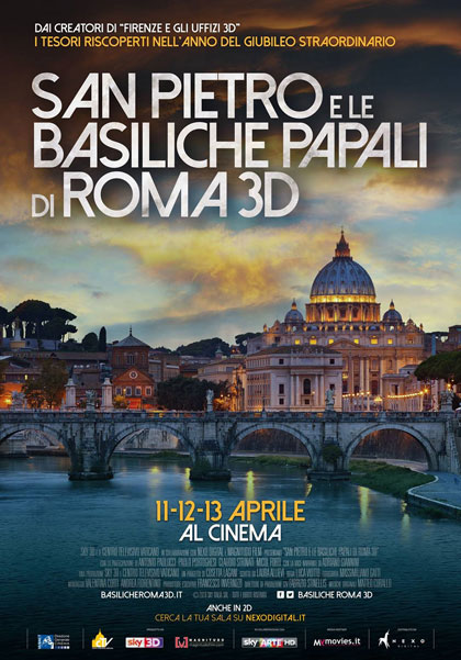 Locandina italiana San Pietro e le Basiliche Papali di Roma 3D