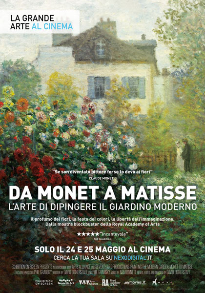 Locandina italiana Da Monet a Matisse, l'arte di dipingere il giardino moderno