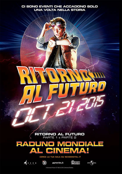 Locandina italiana Ritorno al Futuro Day
